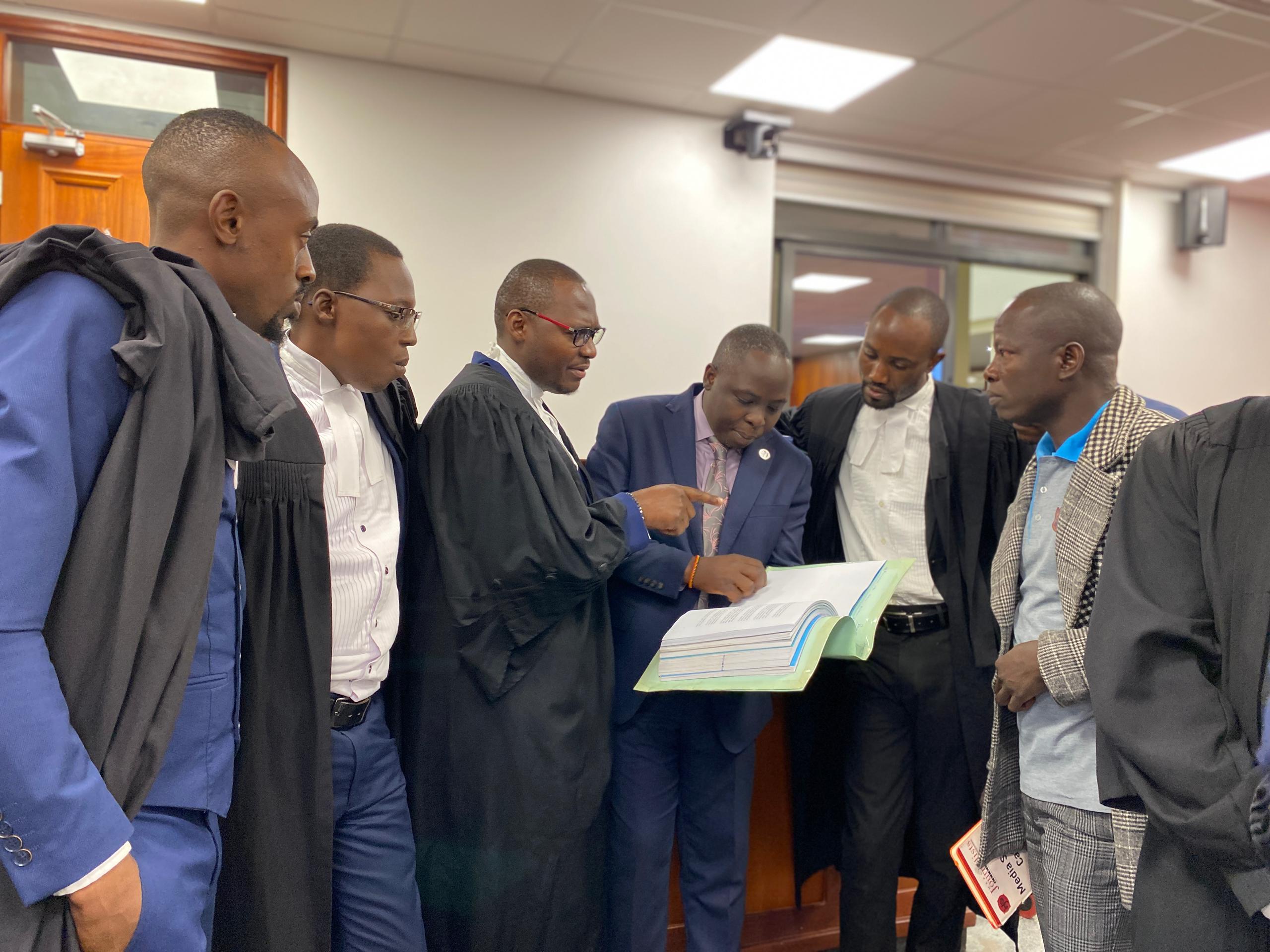 A section of lawyers and petitioners at the Constitutional Court on Thursday May 08, 2025