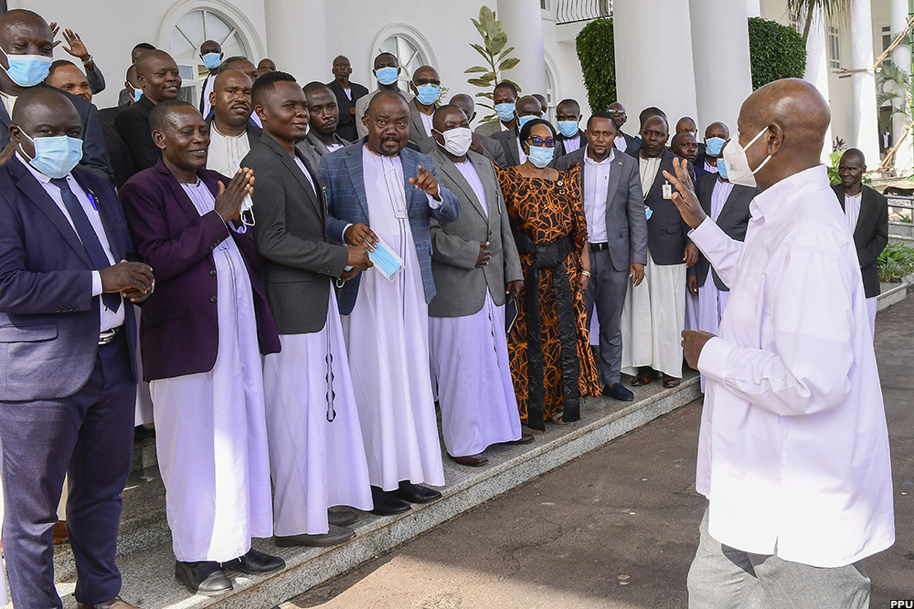 A courtesy File photo of H.E YK Museveni meeting Buganda Clan Leaders in June 2024.