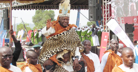 A courtesy coronation file photo of Kabaka Ronald Muwenda Mutebi II.