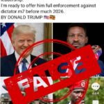 FALSE: PRESIDENT TRUMP NEVER EXTENDED AN INVITATION TO BOBI WINE TO THE U.S